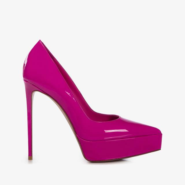 Le Silla Décolleté con plateau vernice fucsia bouganville Online