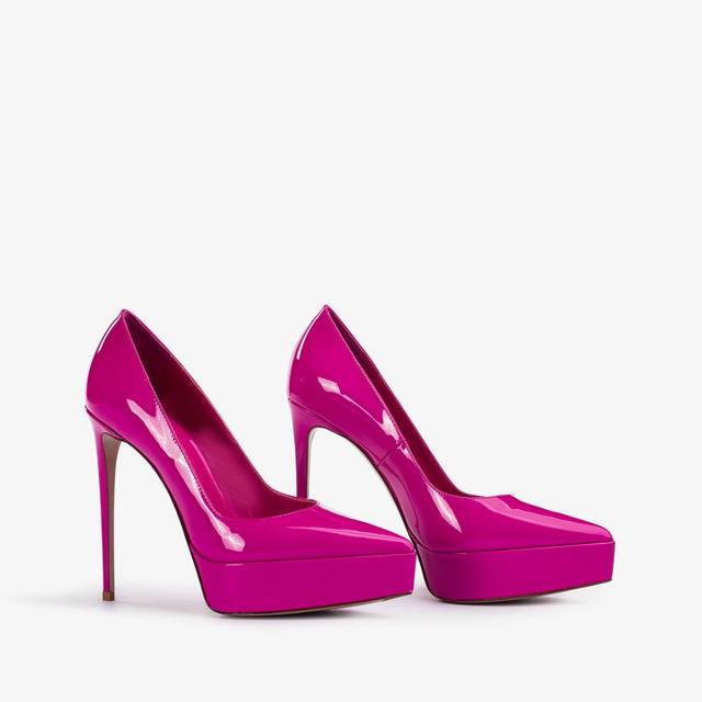 Le Silla Décolleté con plateau vernice fucsia bouganville Online