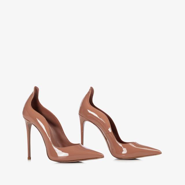 Le Silla Décolleté vernice marrone cake In Vendita