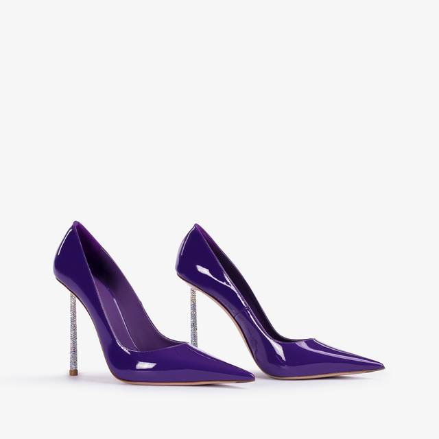 Le Silla Décolleté vernice viola queen Grandi sconti
