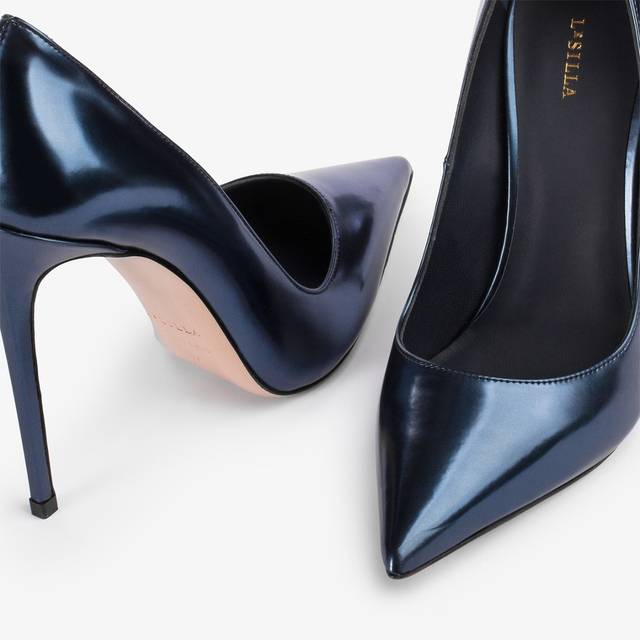 Le Silla Décolleté metallizzata blu danubio Comprane uno, ottenene uno gratis