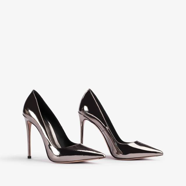 Le Silla Décolleté metallizzata peltro Vendite Flash