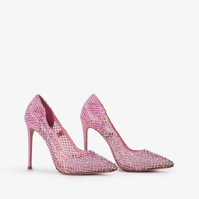 Le Silla Décolleté gioiello rete rosa dea Qualità