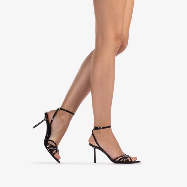 Le Silla Sandalo vernice nero Spedizione Gratuita