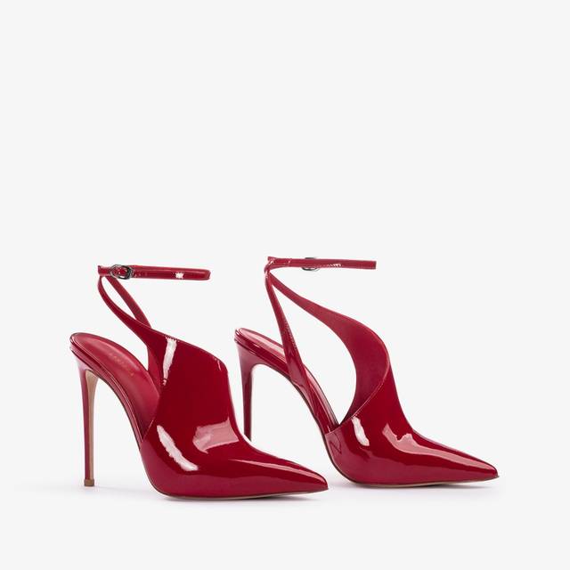 Le Silla Décolleté cut-out vernice rossa Super sconto