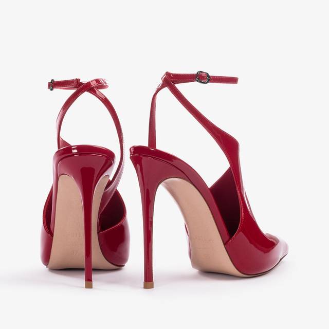 Le Silla Décolleté cut-out vernice rossa Super sconto