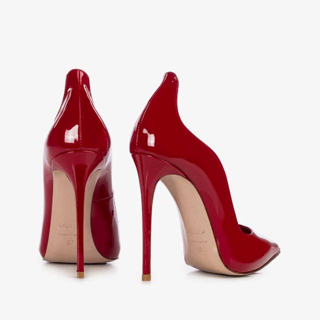 Le Silla Décolleté vernice rossa Prezzo Ridotto