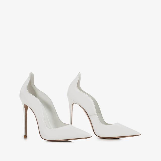 Le Silla Décolleté vernice bianca Convenienza