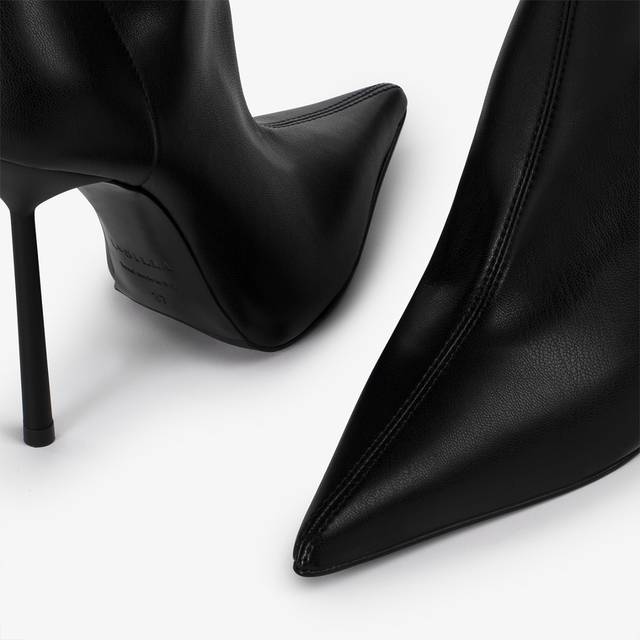 Le Silla Stivale sopra il ginocchio pelle vegan stretch nero Outlet