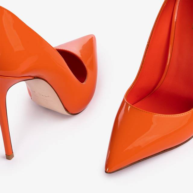 Le Silla Décolleté vernice arancione mandarin Negozio