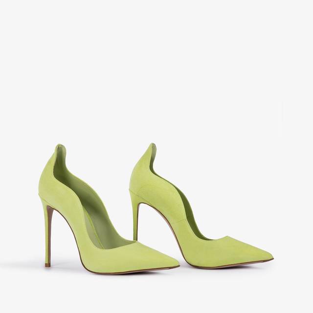 Le Silla Décolleté camoscio verde apple Nuova