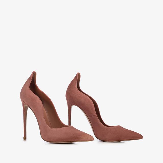 Le Silla Décolleté camoscio marrone cake Italia