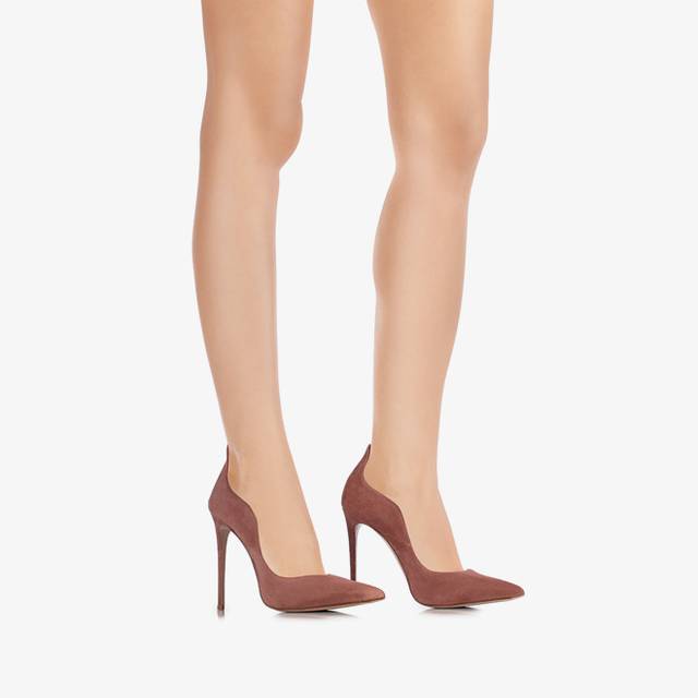 Le Silla Décolleté camoscio marrone cake Italia