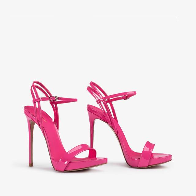Le Silla Sandalo vernice fucsia party Qualità