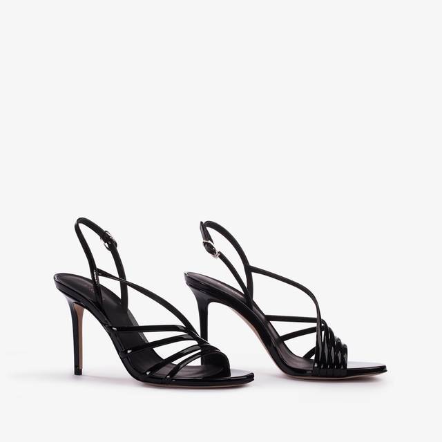 Le Silla Sandalo vernice nero Sottocosto