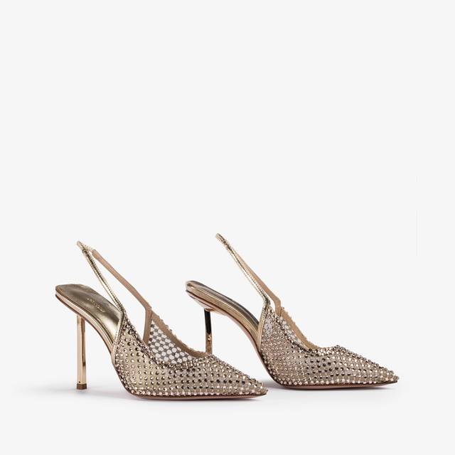 Le Silla Slingback gioiello rete platino Soddisfazione Garantita