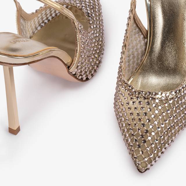 Le Silla Slingback gioiello rete platino Soddisfazione Garantita