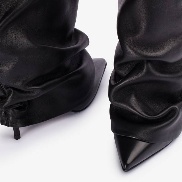 Le Silla Stivale con risvolto nappa nero Shopping Online