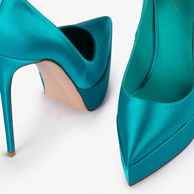 Le Silla Décolleté con plateau raso verde procida Economico