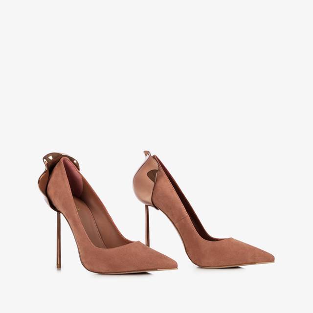 Le Silla Décolleté camoscio marrone cake Offerte