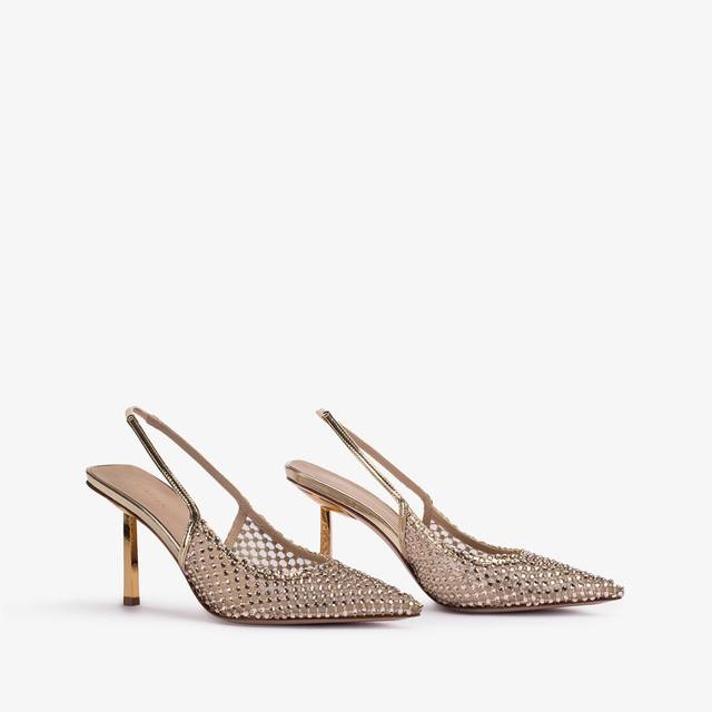 Le Silla Slingback gioiello rete e Cristalli platino I Più Venduti