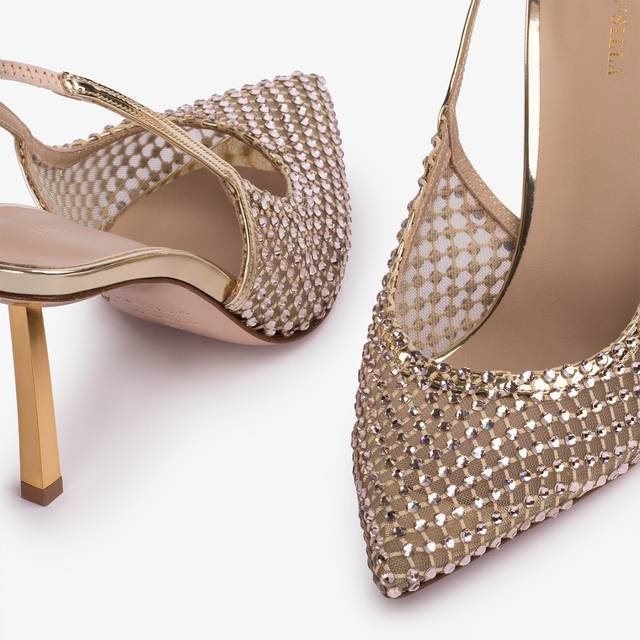 Le Silla Slingback gioiello rete e Cristalli platino I Più Venduti