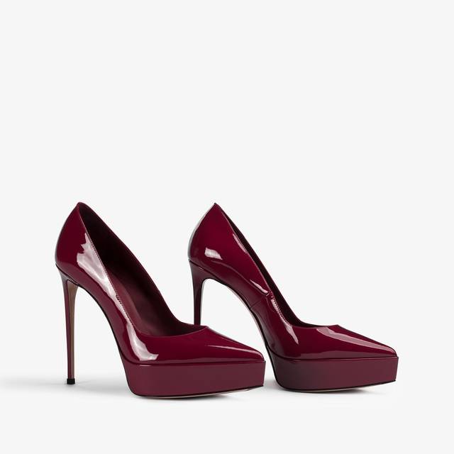 Le Silla Décolleté con plateau vernice rossa vendetta Vendite Flash