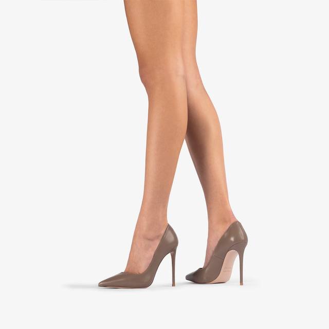 Le Silla Décolleté pelle grigia sesamo Moda