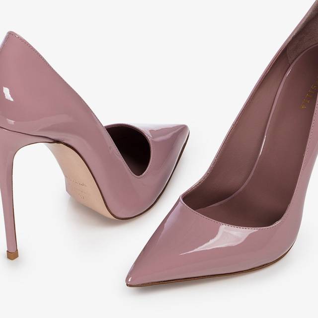 Le Silla Décolleté vernice rosa paris Italy
