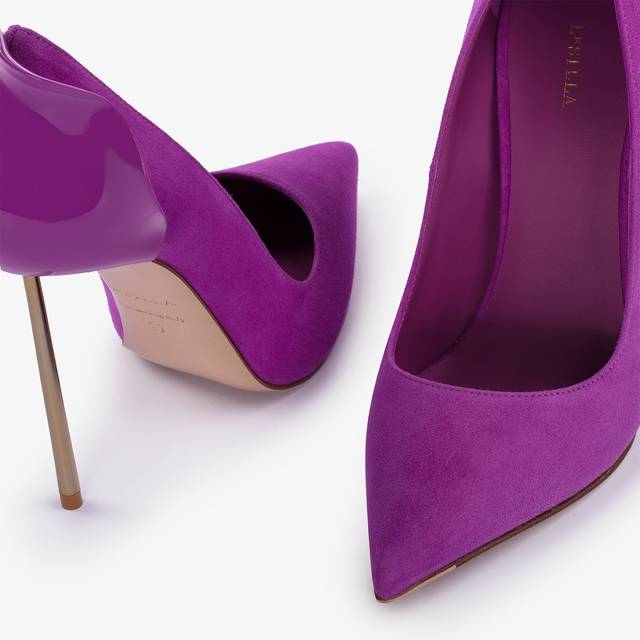Le Silla Décolleté camoscio lavanda darling Nuovo