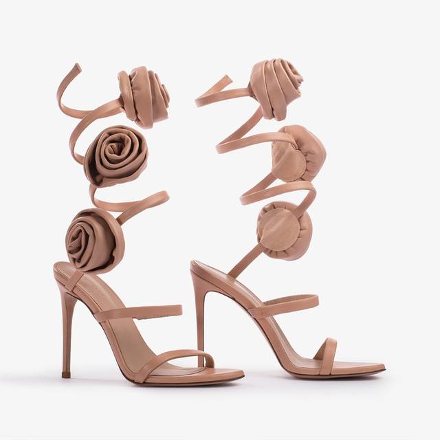 Le Silla Sandalo pelle nude phard e rose Pezzi Unici