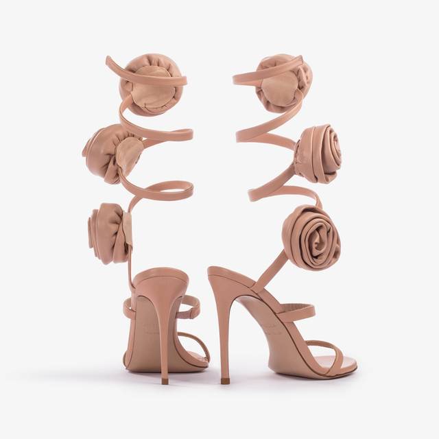 Le Silla Sandalo pelle nude phard e rose Pezzi Unici