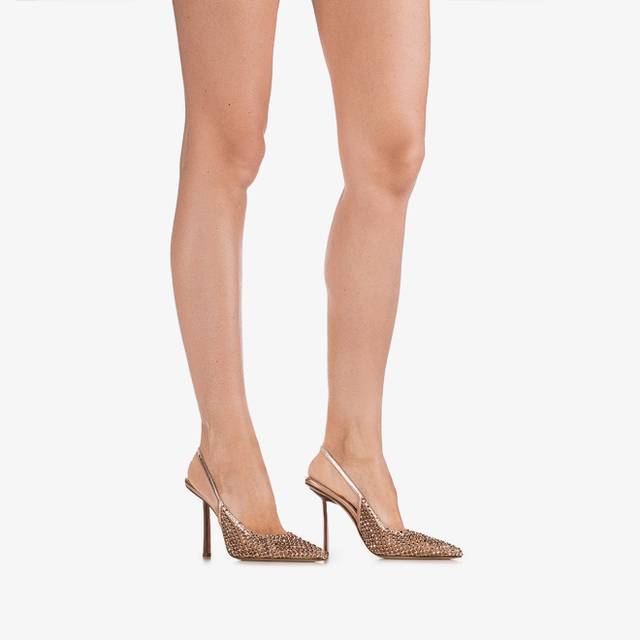 Le Silla Slingback gioiello rete oro rosa Fino Al -60%