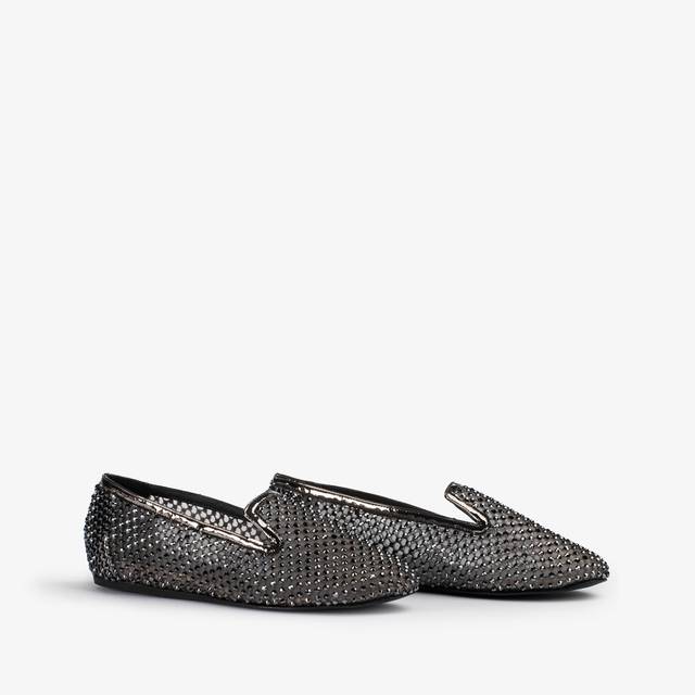 Le Silla Slipper gioiello rete e Cristalli peltro Offerta