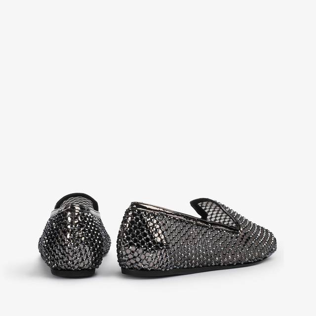 Le Silla Slipper gioiello rete e Cristalli peltro Offerta