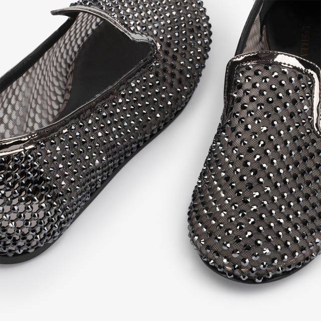 Le Silla Slipper gioiello rete e Cristalli peltro Offerta