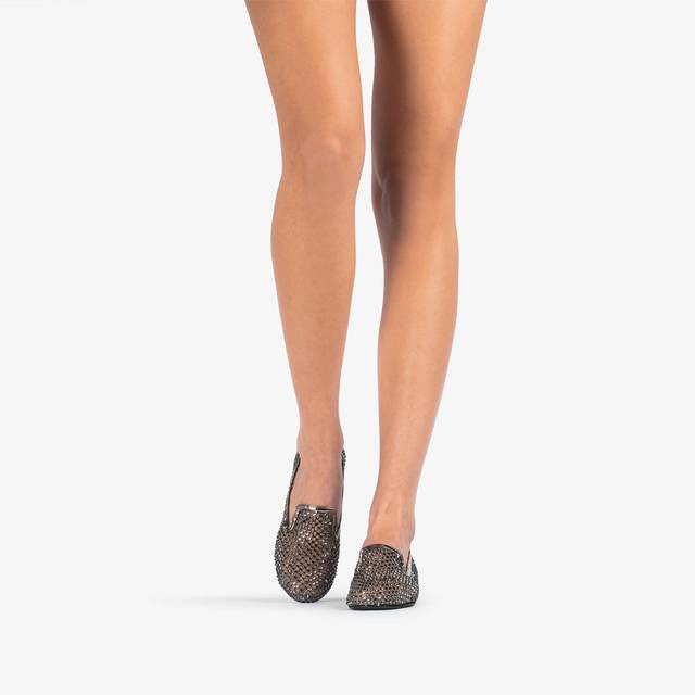 Le Silla Slipper gioiello rete e Cristalli peltro Offerta