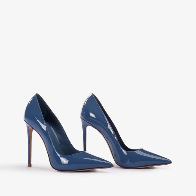 Le Silla Décolleté vernice azzurra nilo Saldi Di Fabbrica