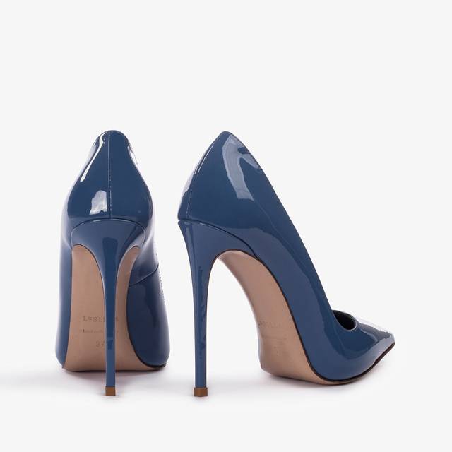 Le Silla Décolleté vernice azzurra nilo Saldi Di Fabbrica