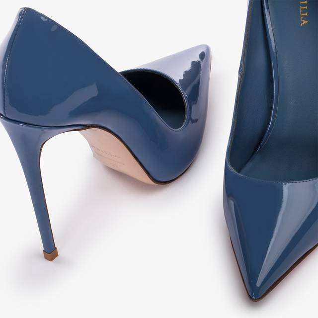 Le Silla Décolleté vernice azzurra nilo Saldi Di Fabbrica