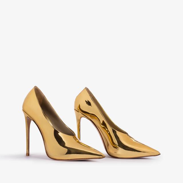 Le Silla Décolleté metallizzata oro pepita Prezzo Ridotto