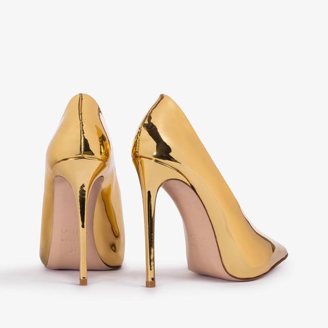 Le Silla Décolleté metallizzata oro pepita Prezzo Ridotto