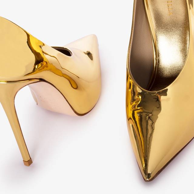 Le Silla Décolleté metallizzata oro pepita Prezzo Ridotto