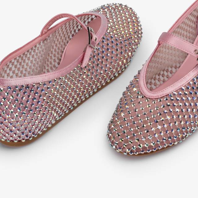Le Silla Ballerina gioiello rete rosa dea con Cristalli iridescenti Sconto