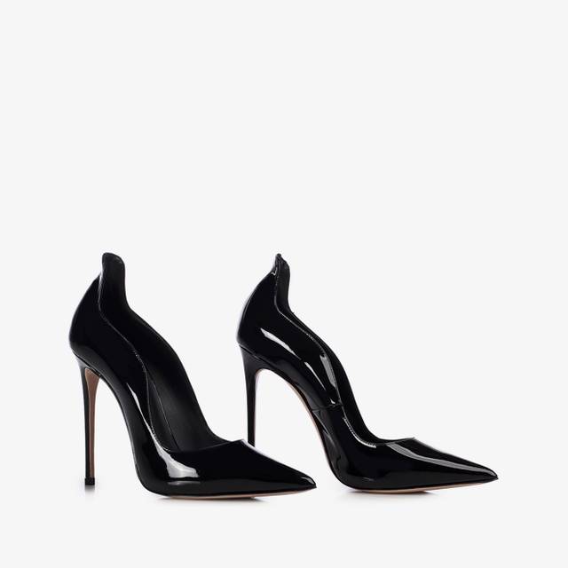 Le Silla Décolleté vernice nera Saldi Di Fabbrica