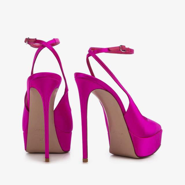 Le Silla Slingback con plateau raso fucsia bouganville I Più Venduti