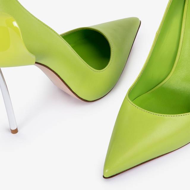 Le Silla Décolleté pelle verde apple Negozio