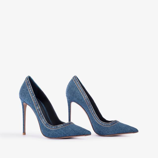 Le Silla Décolleté denim blu Prezzo Ridotto