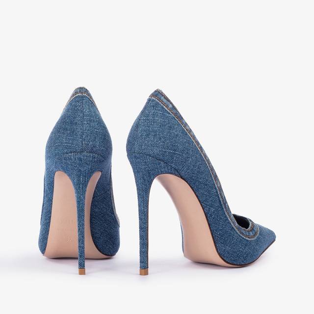 Le Silla Décolleté denim blu Prezzo Ridotto