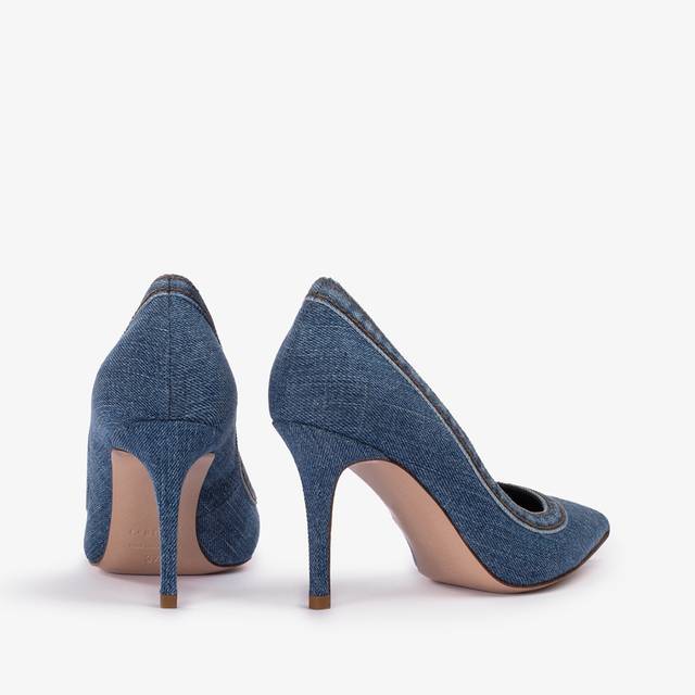 Le Silla Décolleté denim blu Sottocosto